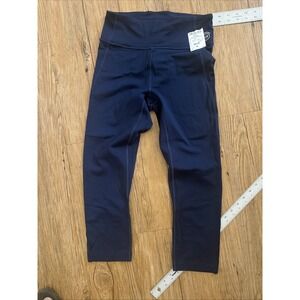 Allbirdscarbon Footprint 11.8  Women's Size S Athletic Leggings Blue Wool Blend